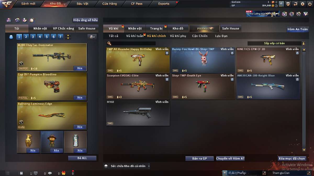 shop acc cf uy tin gia re